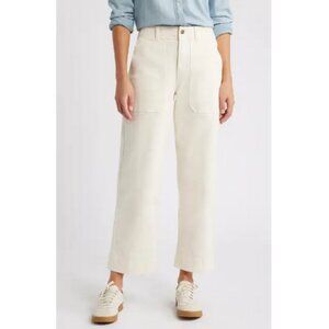 Caslon Twill Utility Pants Ivory Pristine Size 8